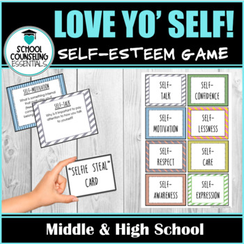 Preview of Self-Esteem Game - Valentine's Activity - "Love Yo' Self" - Middle & High School