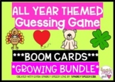 ALL YEAR Themed Guessing Game BOOM CARDS Growing BUNDLE