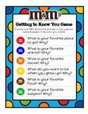 *M&Ms* Getting to Know You Game (Elementary and Secondary 
