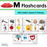 "M" Sound Articulation Cards for Speech Therapy with VISUALS