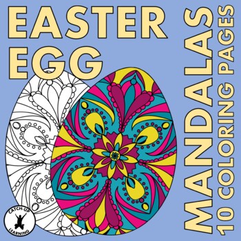 EASTER MANDALA COLORING PAGES by Catch Up Learning | TpT