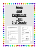 (MD.5, MD.7, MD.8)  Area and Perimeter Test 3rd Grade