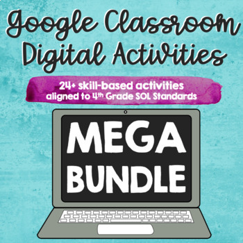 Preview of ∙ MEGA BUNDLE ∙ Language Arts Google Classroom Distance Learning Activities