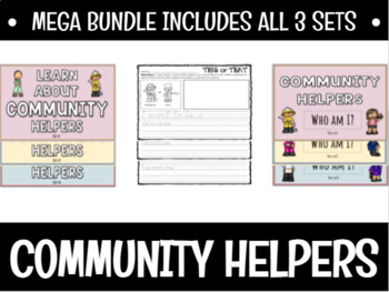 Preview of **MEGA BUNDLE** ALL About Community Helpers - Sets #1, #2, and #3