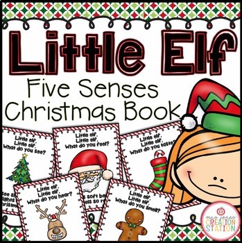 Preview of LITTLE ELF FIVE SENSES CHRISTMAS BOOK
