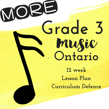 Preview of *MORE* Grade 3 *MUSIC* Lesson Plans Jan-June