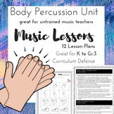 *MUSIC* Body Percussion Unit *12 Lessons*