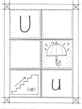 Preview of 'MY ABC BOOK'  Letter Uu
