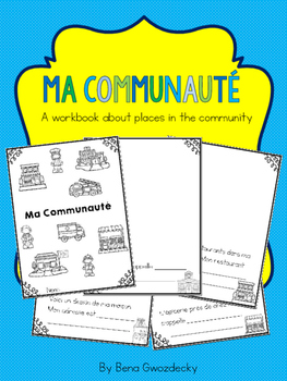 Preview of {Ma Communauté} A French workbook about places in the community