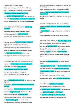 Preview of "Macbeth" in Quotes Rap - Tool for Memorising Key Quotes