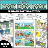‘Main Idea’ Sorting Game: Find Supporting Details in Anima