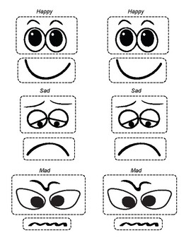 Emotions Make A Face Worksheets Teaching Resources Tpt