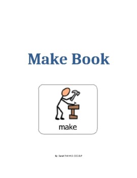 Preview of "Make" Core Word Adapted Book