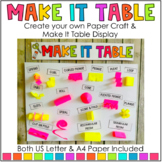 Free - “Make It Table” Display Title