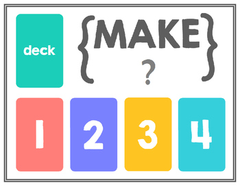 Preview of "Make" Math Game