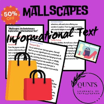 Preview of "Mallscapes: An Evolutionary Exploration - Informational Text" GCSE/IGCSE Eng!
