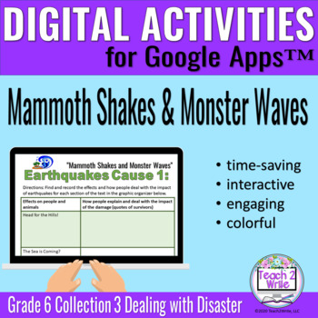 Preview of "Mammoth Shakes..." Digital Activities Collections Grade 6