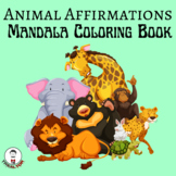  Mandala Coloring Book Art Pages Animal Affirmations