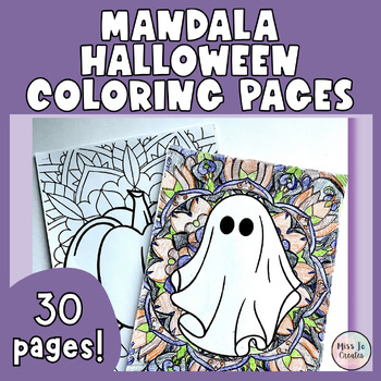 Preview of  Mandala Fall/Halloween Coloring Pages