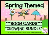 Spring Themed Growing Bundle Boom Cards l Speech Therapy