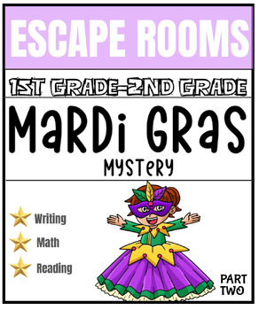 Preview of {Mardi Gras} Escape Room - Digital Resources Holiday Activities