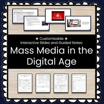 Preview of ★ Mass Media in the Digital Age ★ Unit w/Slides, Guided Notes, and Test