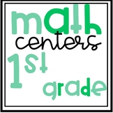 Math Centers - 1st Grade (Unit 1)