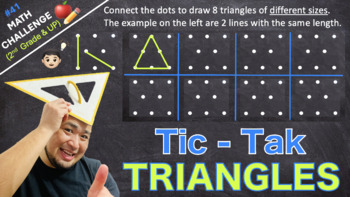 Preview of [Math Challenge #41] Draw 8 triangles of different sizes!