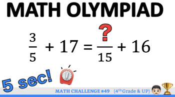 Preview of [Math Challenge #49] Find the number in the numerator! (USA Junior Olympiad)