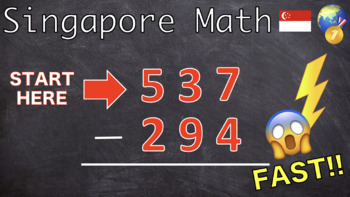 Preview of [Math Challenge #54] Singapore Subtraction - #1 FASTEST MENTAL SUBTRACTION