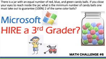 Preview of [Math Challenge #6] Would Microsoft HIRE a 3rd Grader? Actual Interview Question