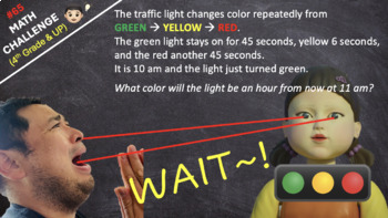Preview of [Math Challenge #65] Red light Green light ...