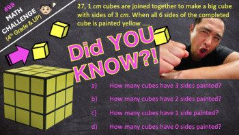 Preview of [Math Challenge #69] The SECRET of the Painted Cube!