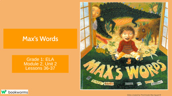 Preview of "Max's Words" Google Slides- Bookworms Supplement