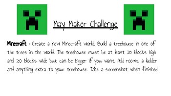 Preview of "May Maker" Challenge Cards