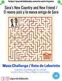 "Maze Challenge / Reto de Laberinto" Fun Bilingual Activity Sheet