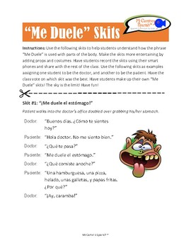 Spanish Skits] Teaching Resources | TPT
