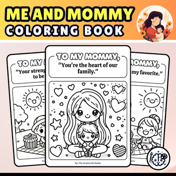 Preview of "Me & Mommy" Mother's Day Coloring Pages | Mother's Day Craft Activities |Spring