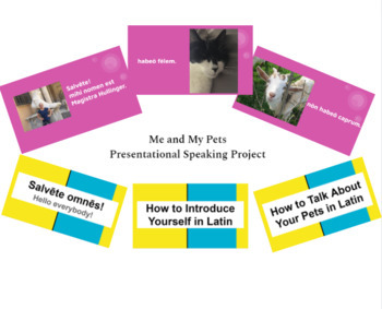 Preview of "Me and My Pets" Presentational Speaking Project