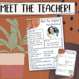'Meet the Teacher' Editable Display Page