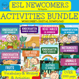 {Mega Bundle} ESL- Newcomers,Kindergarten Curriculum, Acti