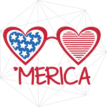 Download Merica Heart Sunglasses Svg 4th Of July Independence Day Crafters America