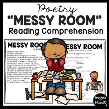 Messy Room Poem By Shel Silverstein Reading Comprehension Worksheet