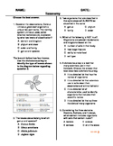 (Middle Grades - Life Science) Taxonomy QUIZ