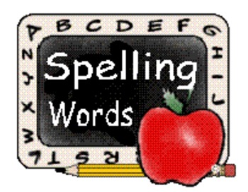 spelling words clipart