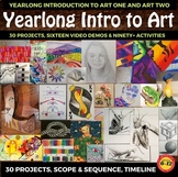Preview of *Middle School Art, High School Art Year long; Intro to Art 1 & 2 Curriculum