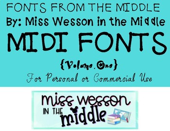 Preview of "Midi" Fonts Volume One