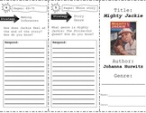 "Mighty Jackie" Comprehension Trifold (Storytown Lesson 2)