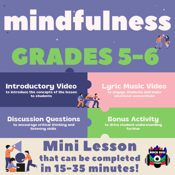 Preview of "Mindfulness" Mini Lesson for Grades 5-6