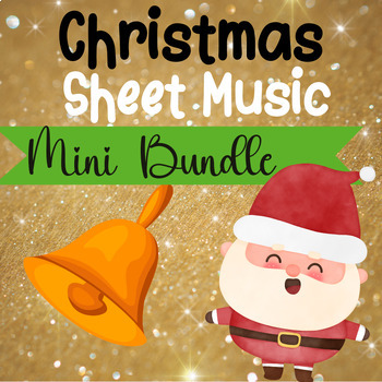 Preview of 'Mini Christmas Bundle' - 8 x Sheet Music for handbells & boomwhackers